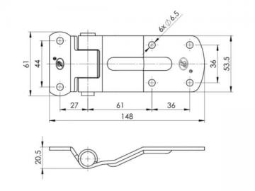 Бортовая петля ZW-02.115 SPP