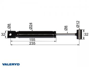 Амортизатор для Peitz PAV/SR 1.3; СС=235 4020003
