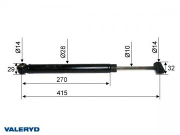 Амортизатор к МТН AL-KO 2.8VB 351VB CC-415 арт.2380024, Швеция