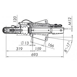 Тормоз наката 251G, 3000 кг, AK 301 чугун арт 1251097